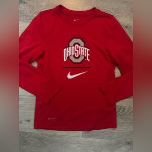 Nike Red Ohio State Long Sleeve Tee